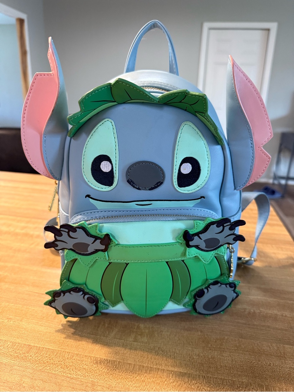 Disney Stitch Mini Backpack - Light Blue, Green, Pink